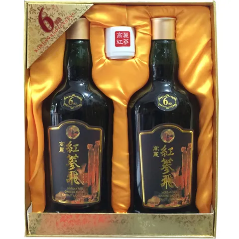 Nước Hồng Sâm Nhung Hươu Linh Chi KGS Hộp 2 Chai 750ml - Tăng Cường Sức Khỏe, Hỗ Trợ Đề Kháng, Quà Tặng Sang Trọng