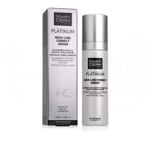 Serum Dưỡng Trẻ Hóa Da Vùng Cổ Martiderm Platinum Neck Line Correct - Chống Nếp Nhăn, Nâng Cơ, Giảm Chảy Xệ, Đem Lại Da Săn Chắc, Mịn Màng 50ml
