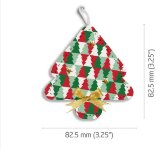 Set 6 phụ kiện trang trí Noel handmade Kymviet - Cây thông, sao, lót cốc, chuông, bánh donut và tất vớ - Tô điểm không gian Giáng sinh sắc màu