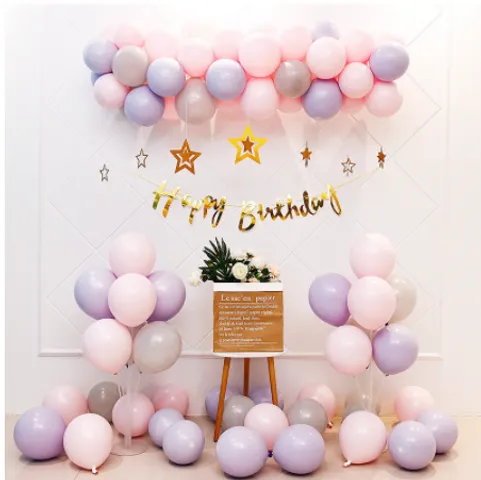 Bộ Set Bóng Trang Trí Sinh Nhật Tại Nhà Màu Pastel - Tiệc Tùng Ý Tưởng Đẹp, Đơn Giản Cho Ngày Đặc Biệt