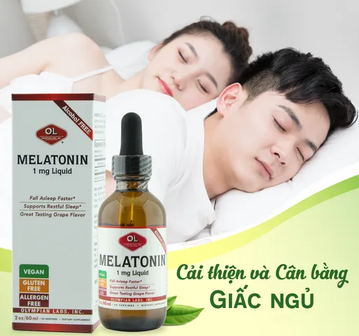 Siro hỗ trợ giấc ngủ Olympian Labs 60ml - Cải thiện giấc ngủ sâu và chất lượng dành cho người lớn và người cao tuổi