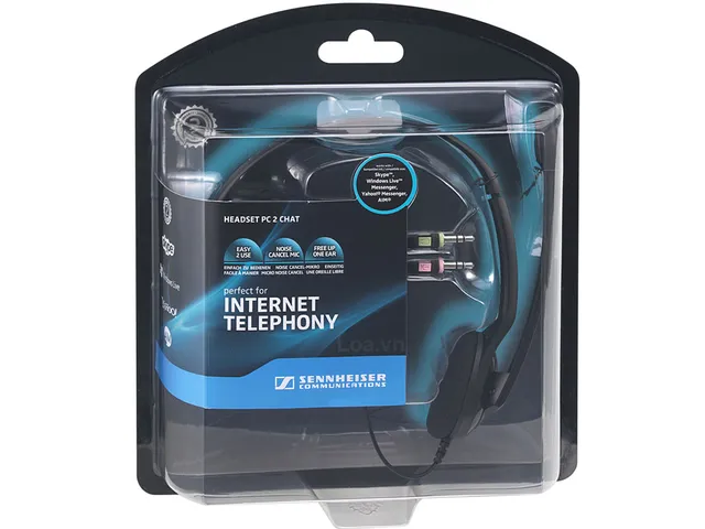 Tai nghe chụp tai EPOS Sennheiser PC 2 Chat có Mic - Âm thanh chân thật, nhẹ nhàng, lý tưởng cho học online và trò chuyện