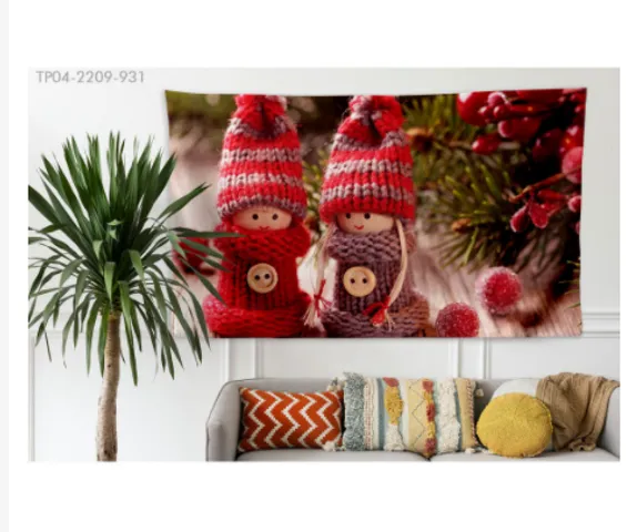 Tranh Vải In 3D Treo Tường Trang Trí Nghệ Thuật Chủ Đề Noel - Hình Ảnh Sắc Nét, Chất Liệu Cao Cấp, Phù Hợp Mọi Không Gian