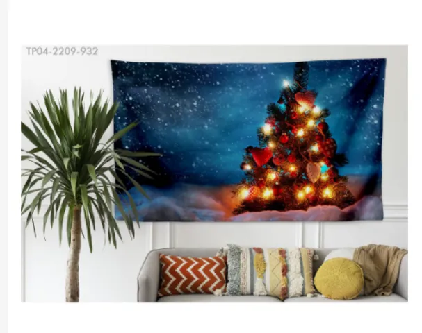 Tranh Vải In 3D Treo Tường Trang Trí Nghệ Thuật Chủ Đề Noel - Hình Ảnh Sắc Nét, Chất Liệu Cao Cấp, Phù Hợp Mọi Không Gian