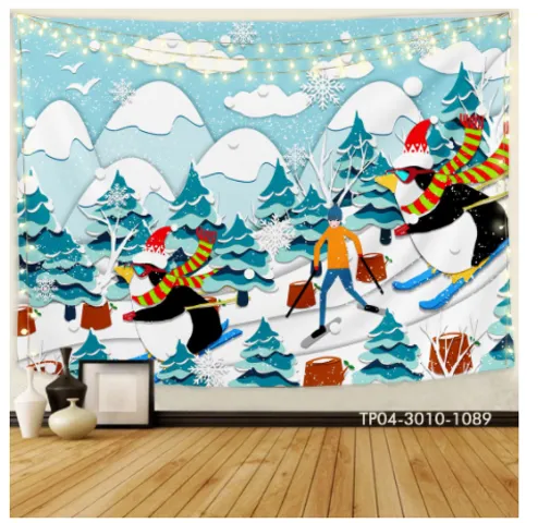 Tranh Vải In 3D Treo Tường Trang Trí Nghệ Thuật Chủ Đề Noel - Hình Ảnh Sắc Nét, Chất Liệu Cao Cấp, Phù Hợp Mọi Không Gian