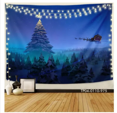 Tranh Vải In 3D Treo Tường Trang Trí Nghệ Thuật Chủ Đề Noel - Hình Ảnh Sắc Nét, Chất Liệu Cao Cấp, Phù Hợp Mọi Không Gian