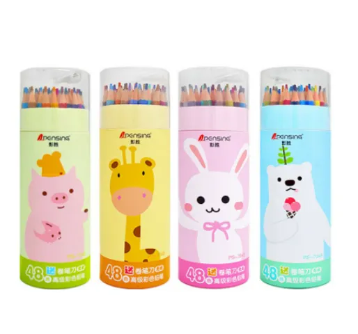 Hộp 36 Bút Chì Màu Tươi Sáng Densing - Dụng Cụ Học Tập Sáng Tạo Cho Trẻ Em, An Toàn Cho Môi Trường