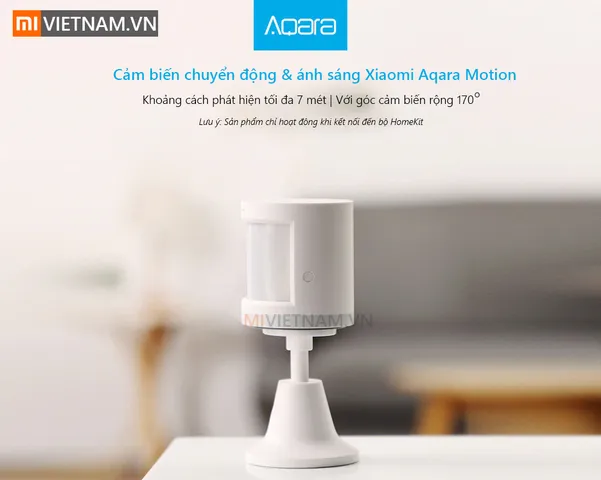 Cảm Biến Chuyển Động và Ánh Sáng Xiaomi Aqara - Thiết Bị Thông Minh Điều Khiển Đèn Tự Động, Kết Nối Zigbee, Độ Phủ 7m