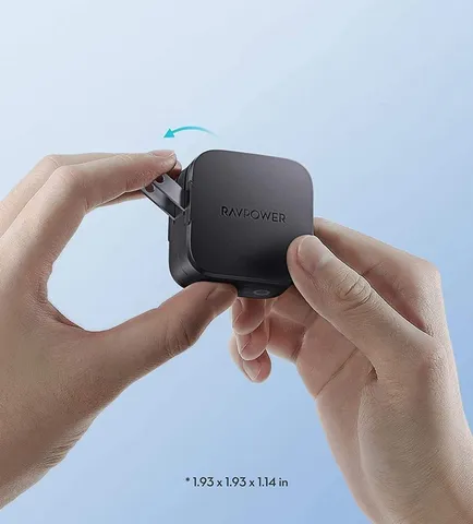Củ Sạc Nhanh RAVPower RP-PC144 30W - Sạc Hai Thiết Bị Đồng Thời, Tương Thích Android & iOS, Mini Gập Gọn Mang Theo
