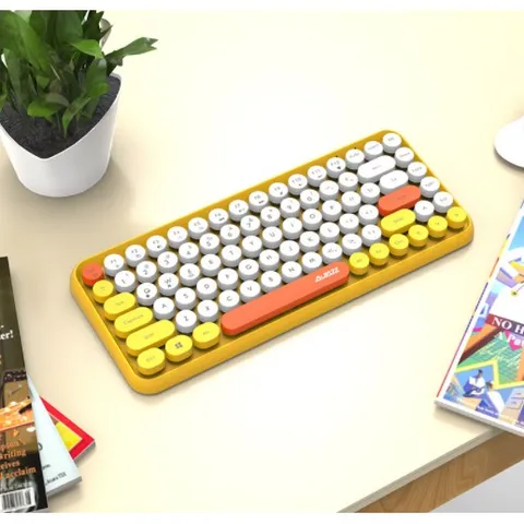 Bàn Phím Mini Không Dây Giả Cơ Ajazz 308i - Phong Cách Cổ Điển, 84 Phím, Thiết Kế Độc Đáo Nhiều Màu Sắc