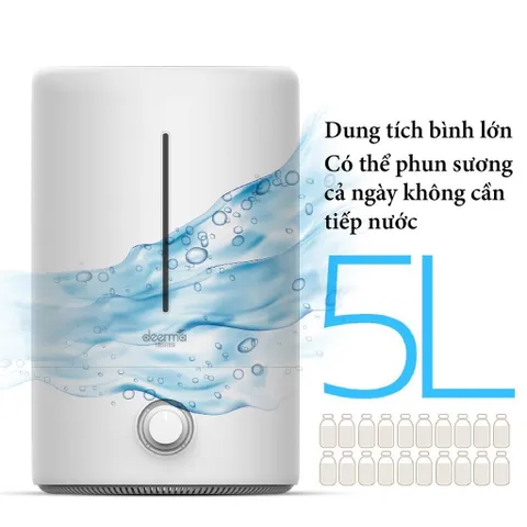 Máy Tạo Ẩm Siêu Âm 5L Xiaomi Youpin Deerma DEM-F628 có Đèn Chiếu UV - Thiết Bị Tạo Ẩm Thông Minh, Tiết Kiệm Năng Lượng