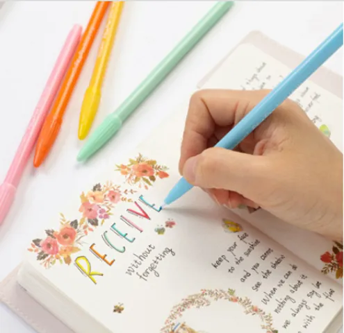 Bộ 5 bút màu Monami Plus Pen 3000 - Bút viết thanh đậm nhiều màu, dụng cụ học tập sáng tạo cho trẻ em