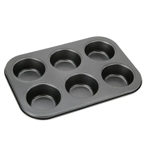Khuôn Nướng Bánh Cupcake Chống Dính Bằng Thép Carbon, Dễ Dùng, Chất Lượng Cao - Dụng Cụ Làm Bánh Nhà Bếp Thiết Yếu