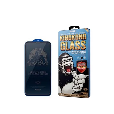 Kính Chống Nhìn Trộm KingKong Hộp Sắt cho iPhone 7 8 Plus X Xs Max 11 12 13 mini ProMax - Bảo Vệ Toàn Diện, Chắc Chắn 9H