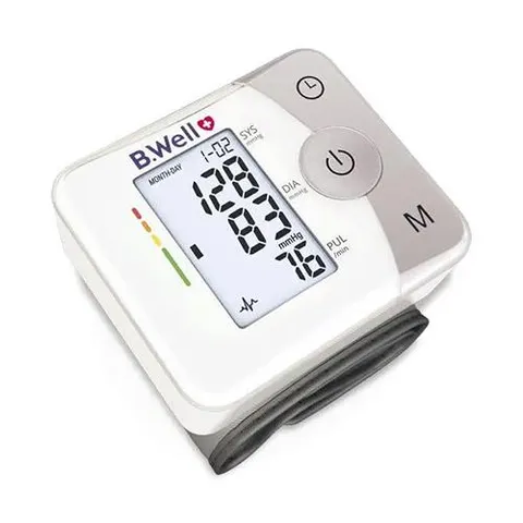 Máy đo huyết áp cổ tay B.Well Swiss MED-57 - Thiết bị theo dõi sức khỏe chính xác, công nghệ hiện đại, dễ sử dụng tại nhà