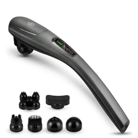 Máy massage cầm tay đa năng KINGTECH KT-1768 - Thiết bị chăm sóc sức khỏe, 6 đầu massage, relief nhức mỏi hiệu quả tại nhà