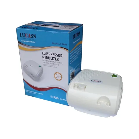 Máy Xông Khí Dung Lucass LC 8001 - Thiết Bị Chăm Sóc Sức Khỏe Đường Hô Hấp Tiện Lợi Cho Gia Đình, Phù Hợp Trẻ Em & Người Lớn