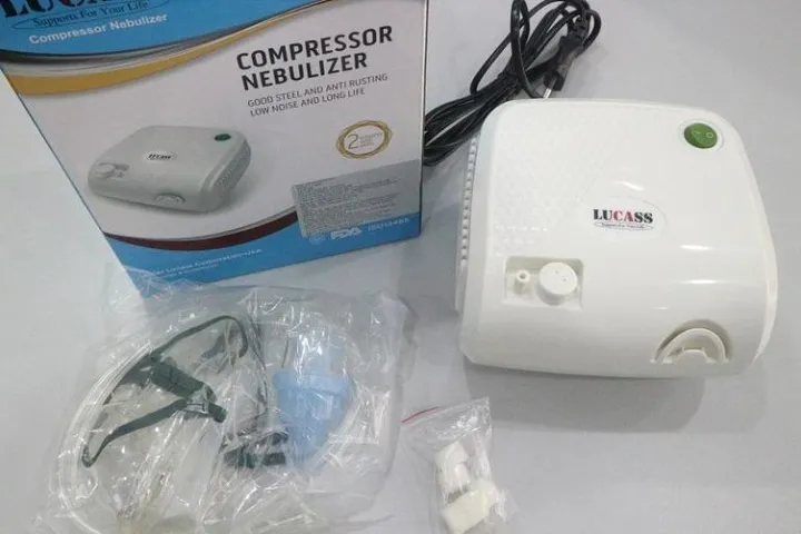 Máy Xông Khí Dung Lucass LC 8001 - Thiết Bị Chăm Sóc Sức Khỏe Đường Hô Hấp Tiện Lợi Cho Gia Đình, Phù Hợp Trẻ Em & Người Lớn