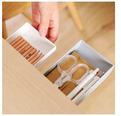 Ngăn Kéo Mini Dán Dưới Bàn Học - Tiện Lợi Để Đồ Đạc Gọn Gàng, 22.3x3.5cm, Chất Liệu Nhựa Bền Bỉ, Thiết Kế Thông Minh