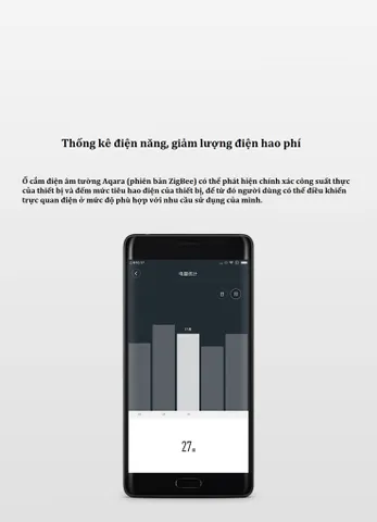 Ổ Cắm Âm Tường Thông Minh Xiaomi Aqara QBCZ11LM - Điều Khiển Qua Smartphone, Thiết Kế Tinh Tế, An Toàn Cho Gia Đình