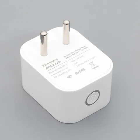 Ổ Cắm Thông Minh Điều Khiển Từ Xa Điện Quang Apollo SP1.1 01 Wifi - Kết Nối Không Dây 2.4GHz, Tương Thích Mọi Chân Cắm, Giải Pháp Tiện Lợi Cho Gia Đình