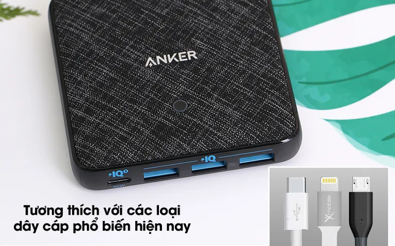 Sạc Anker A2045 Powerport III Slim 65W 4 cổng (PD+3USB) - Sạc nhanh, thiết kế nhỏ gọn, tiện lợi cho điện thoại và laptop