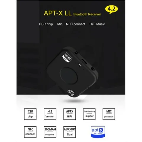 Thiết Bị Thu Bluetooth 4.2 BT7 Plus - Kết Nối Nhanh, Âm Thanh Cao Cấp, Hỗ Trợ NFC & Mic Đàm Thoại - Phụ Kiện Tiện Dụng Cho Mọi Thiết Bị