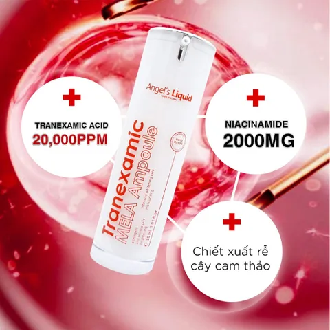 Tinh Chất Serum Angel's Liquid Tranexamic Mela Ampoule 30ml - Hỗ Trợ Mờ Nám, Sạm Da, Dưỡng Trắng Da, Tái Tạo Da Mịn Màng