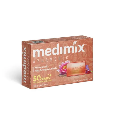 Xà Phòng Medimix Kumkumadi Nghệ Tây Saffron - Dưỡng Da Sáng Mịn, Giảm Mụn, Làm Liền Sẹo 125g