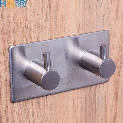 Móc treo Inox SUS304 dán tường Hobby - Giá treo đồ thông minh, chống gỉ, tiết kiệm không gian cho nhà bếp và phòng tắm