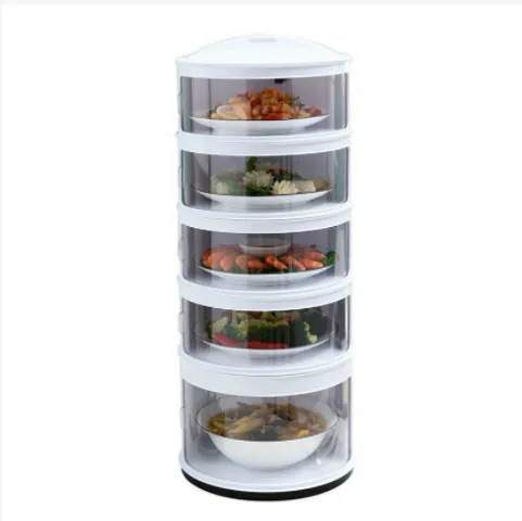 Lồng Bàn 5 Tầng Giữ Nhiệt Chống Bụi - Giải Pháp Bảo Quản Thức Ăn Tối Ưu, Thiết Kế Tiện Lợi, Dễ Dàng Sử Dụng