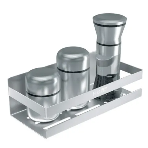 Kệ Đựng Gia Vị Inox Dán Tường Hobby KGVD Chống Gỉ Sét - Giải Pháp Tổ Chức Nhà Bếp Thông Minh và Tiện Lợi