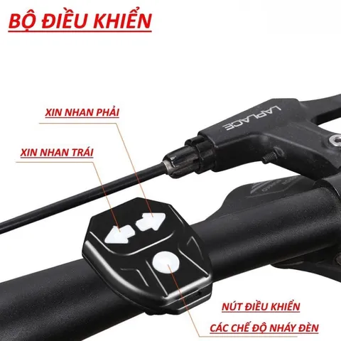Đèn xi nhan xe đạp West Biking FY-1820 điều khiển từ xa, chống thấm nước, có còi, thiết kế hiện đại cho xe đạp thể thao và trẻ em.