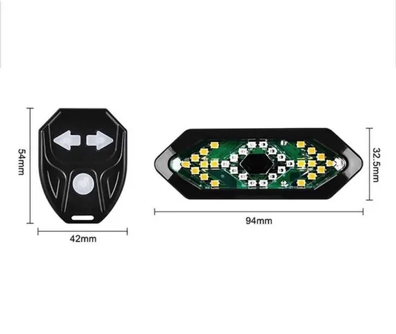 Đèn xi nhan xe đạp West Biking FY-1820 điều khiển từ xa, chống thấm nước, có còi, thiết kế hiện đại cho xe đạp thể thao và trẻ em.