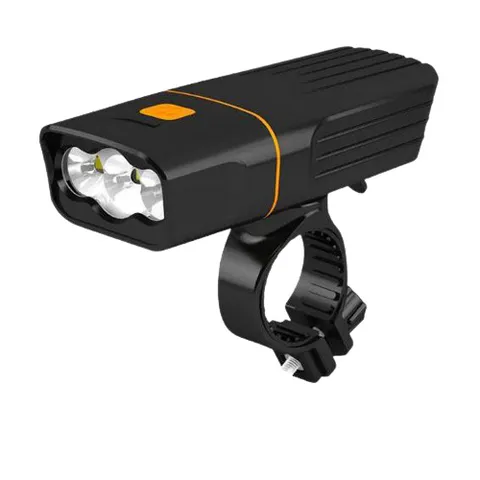 Đèn Xe Đạp 3 Mắt LED Chống Nước Siêu Sáng - Đèn Pin Sạc USB Tiện Lợi, Tích Hợp Sạc Dự Phòng Cho Điện Thoại