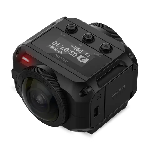 Máy Quay 360 Độ Garmin VIRB 360 - Ghi Hình 4K Chất Lượng Cao, Chống Rung, Thời Gian Ghi Liên Tục Trên 1 Giờ, Quay Video 360 Độ