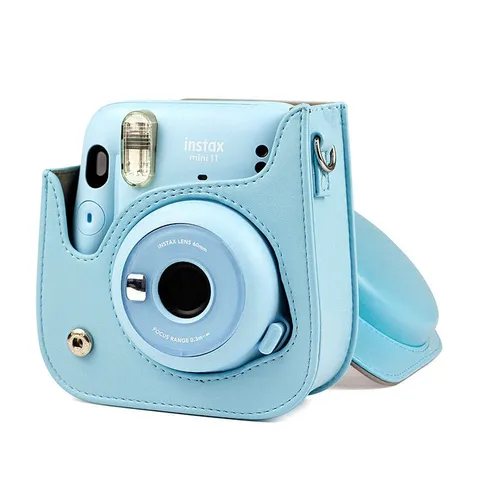 Bao Da Bảo Vệ Máy Fujifilm Instax Mini 11 - Chất Liệu Da PU Cao Cấp Kèm Dây Đeo - Bảo Vệ Chống Nước và Va Đập