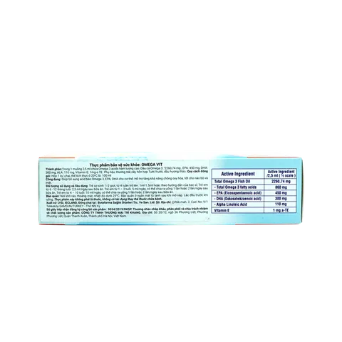 Siro Omega Vit Đỏ - Bổ Sung Omega 3, EPA, DHA & Vitamin E Cho Trẻ Sơ Sinh Đến 10 Tuổi, Tăng Cường Phát Triển Trí Não Và Thị Lực