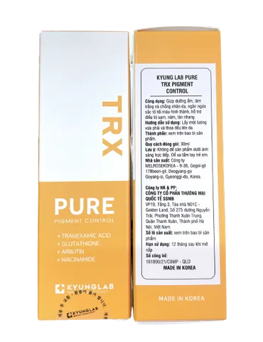 Serum Kyung Lab Pure TRX 30ml - Hỗ Trợ Giảm Nám, Sạm Da, Làm Sáng Da, Phục Hồi Da, Chống Lão Hóa, Dưỡng Da Tự Nhiên