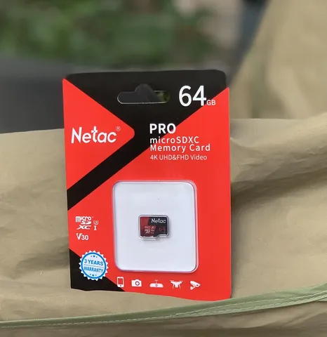 Thẻ Nhớ Netac 64GB U3 Pro Micro TF 108Mb/s - Tương Thích Mọi Thiết Bị, Tốc Độ Đọc Cao, Chống Nước, Chống Tia X-Ray