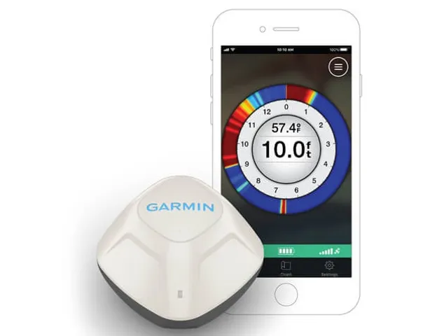 Máy Dò Cá Garmin Striker Cast Kết Nối Bluetooth - Phao Dò Cá Chuyên Nghiệp Đo Sâu 45m, Hỗ Trợ IOS & Android