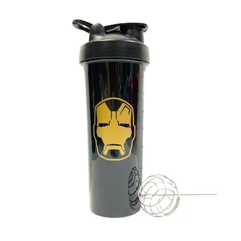 Bình Lắc Shaker Tập Gym Siêu Anh Hùng Marvel 700ml - Thiết Kế Iron Man, Spider-Man, Dung Tích Lớn, Dụng Cụ Thể Thao Hàng Đầu