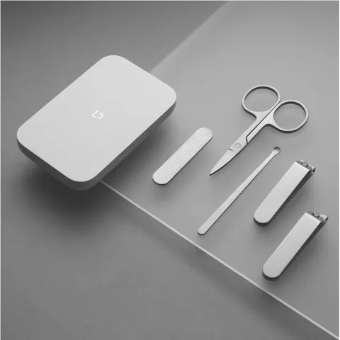 Bộ Dụng Cụ Chăm Sóc Móng Tay 5 Món Xiaomi - Kìm Bấm, Kéo Cắt, Dũa, Cây Lấy Rác Tai - Thiết Kế Nhỏ Gọn, Sang Trọng