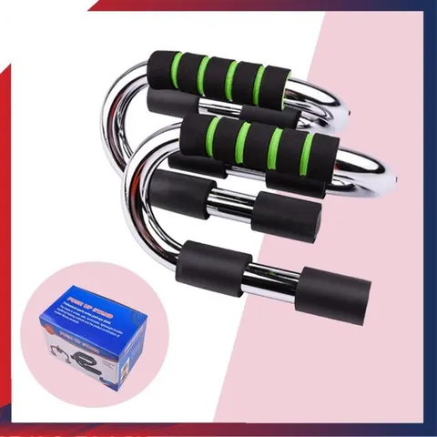 Bộ dụng cụ chống đẩy chữ S tại nhà KN12 - Dụng cụ thể thao cao cấp cho nam nữ, chất liệu thép bền bỉ, chịu lực tới 200kg