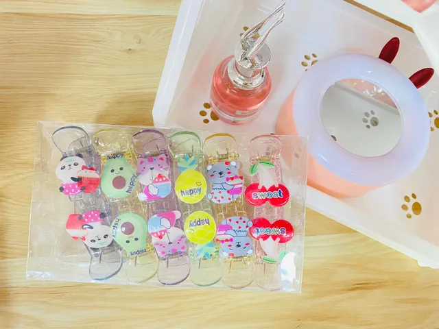 Combo 12 Kẹp Tóc 3 Răng Ngộ Nghĩnh Cho Bé - Kẹp Tóc Càng Cua, Phụ Kiện Thời Trang Dễ Thương Hàng Ngày