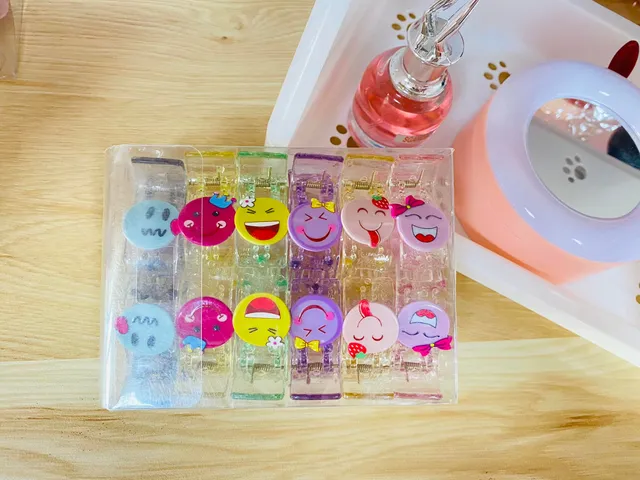Combo 12 Kẹp Tóc 3 Răng Ngộ Nghĩnh Cho Bé - Kẹp Tóc Càng Cua, Phụ Kiện Thời Trang Dễ Thương Hàng Ngày