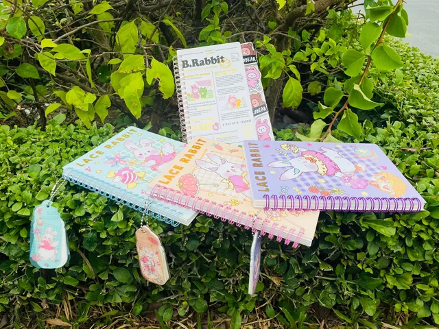 Combo 2 Sổ Lò Xo A5 Rabbit Đáng Yêu - Phụ Kiện Học Tập Tiện Lợi Kích Thước 14.8 x 21cm