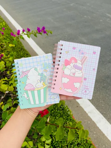 Combo 2 Quyển Sổ Lò Xo A7 Đáng Yêu - Phụ Kiện Học Tập Tiện Lợi, Nhiều Mẫu Mã Bắt Mắt, Kích Thước 10.5 x 7.4cm