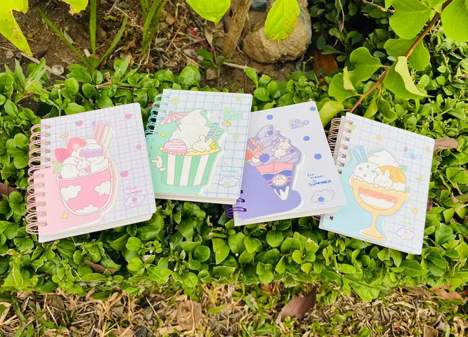 Combo 2 Quyển Sổ Lò Xo A7 Đáng Yêu - Phụ Kiện Học Tập Tiện Lợi, Nhiều Mẫu Mã Bắt Mắt, Kích Thước 10.5 x 7.4cm