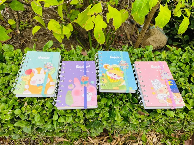 Combo 2 Quyển Sổ Lò Xo A7 Đáng Yêu - Phụ Kiện Học Tập Tiện Lợi, Nhiều Mẫu Mã Bắt Mắt, Kích Thước 10.5 x 7.4cm